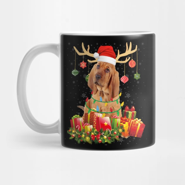 Bloodhound Christmas Gift t-shirt Dog Lover Christmas Gift by CoolTees